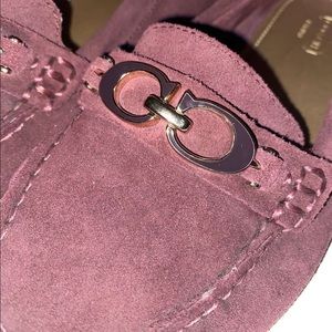 Beautiful purple coach slippers